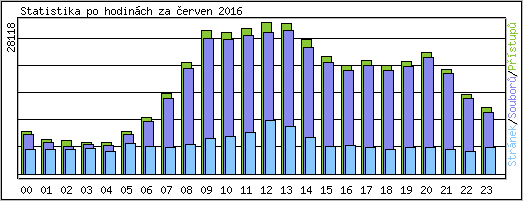 Statistika po hodin�ch